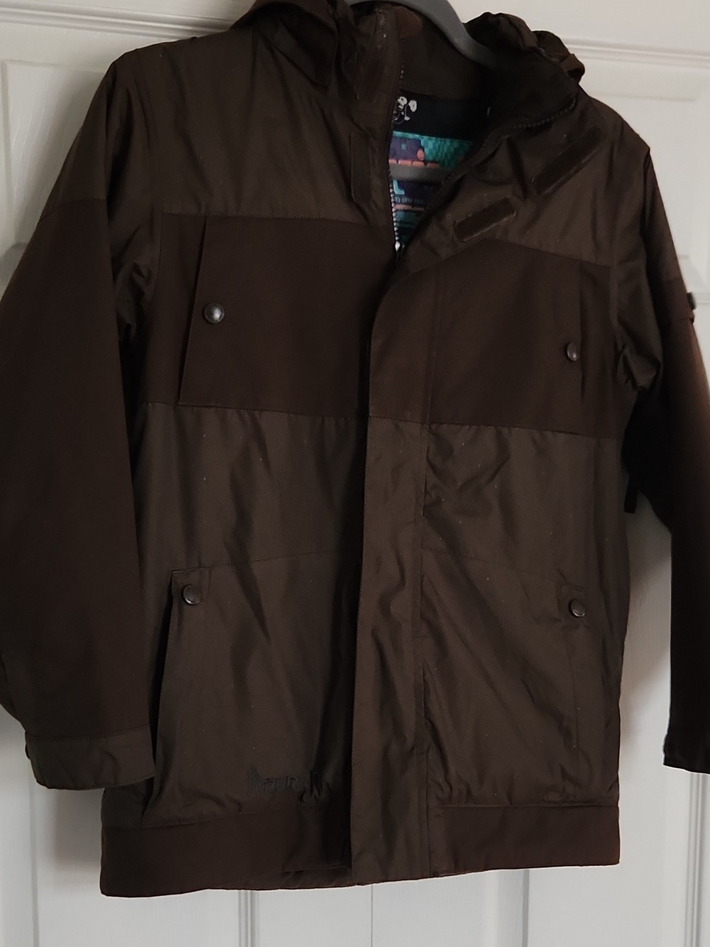 Burton Brown Hooded Puffer Jacket (10-12)
